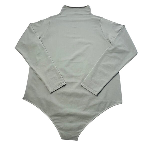 SKIMS Essential Mock Neck Long Sleeve Bodysuit Agave Green 4X/5X - Picture 2 of 12